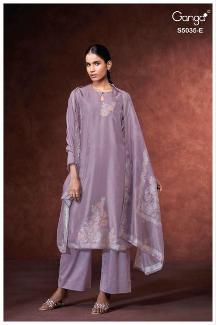 Ganga phaevi 5035 party wear dress material wholesale surat